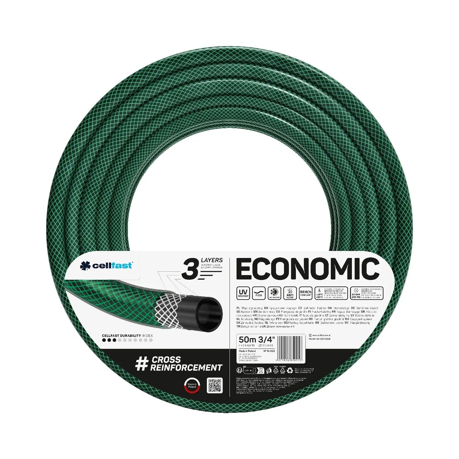 Cellfast Wąż ogrodowy Economic 19 mm (3/4") 50 m