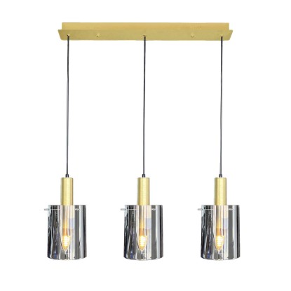 MiLAGRO Lampa wisząca ARCADIA GOLD 3xE27 15W złota