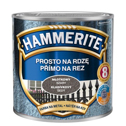 Hammerite Emalia antykorozyjna szara młotkowa 250 ml