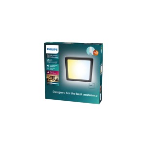 Philips Plafon LED VALEN z pilotem 17W 2200-6500K 2050lm 39,5x39,5 cm biały
