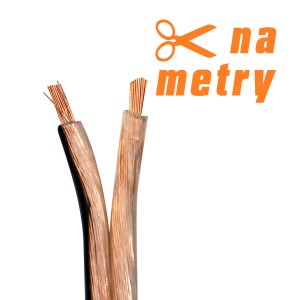 Przezroczysty przewód głośnikowy 2x2,5 mm² sprzedawany na metry.