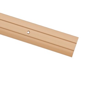 Złoty profil wyrównujący podłogę z aluminium, 1,6x38x900 mm, do przejść między podłogami.