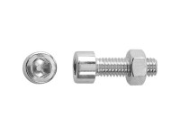 LUX-TOOLS Śruba + nakrętka metryczna imbusowa 6x30mm 8szt.