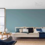 Salon z farbą do ścian w kolorze benzyny firmy Dulux. Kolorowa farba do ścian wewnętrznych.
