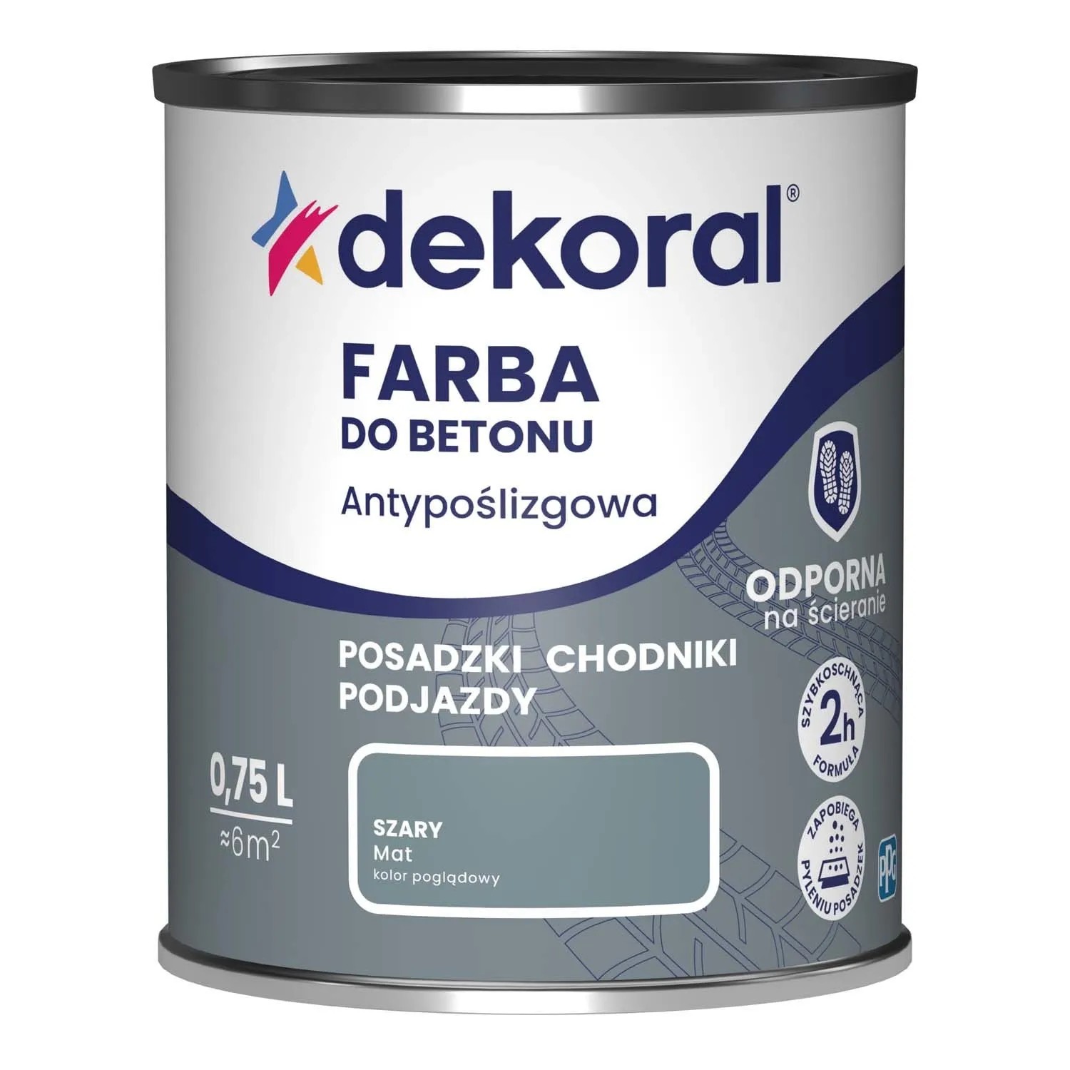 Dekoral Farba do betonu 0,75l szara