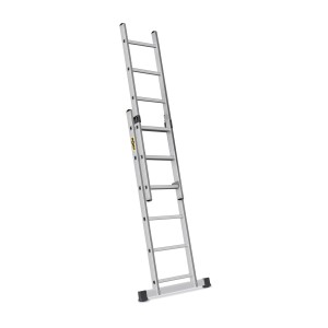 DRABEST Rusztowanie aluminiowe 2 x 6 szczebli, do użycia jako rusztowanie lub drabina.