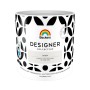 Wiadro z farbą Beckers Designer Collection Snow, biała farba do ścian z wzorem.