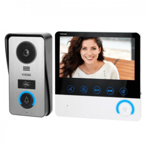 Wideodomofon t.b.t. z kamerą i monitorem.