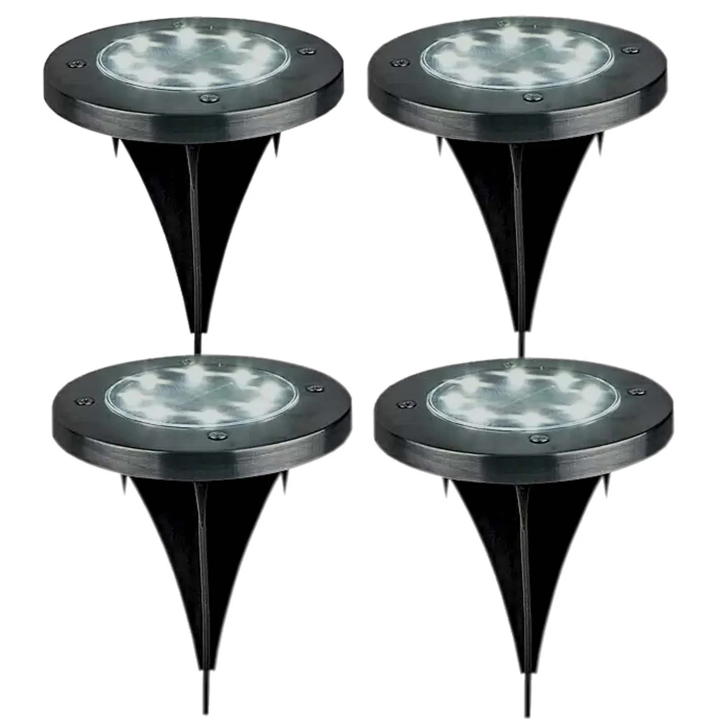 Düwi LED SOLAR dysk ze szpicem 0,5W 5lm czarny 4 szt.