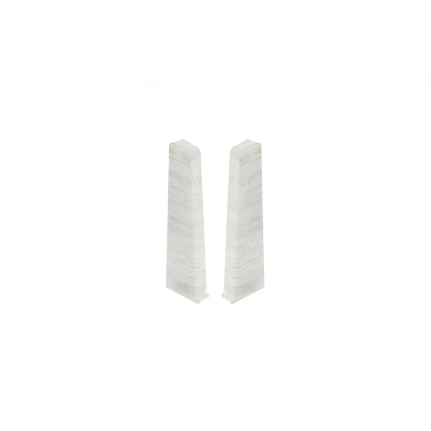Cezar Zakończenie Premium PVC Aluminium Szczotkowane Białe