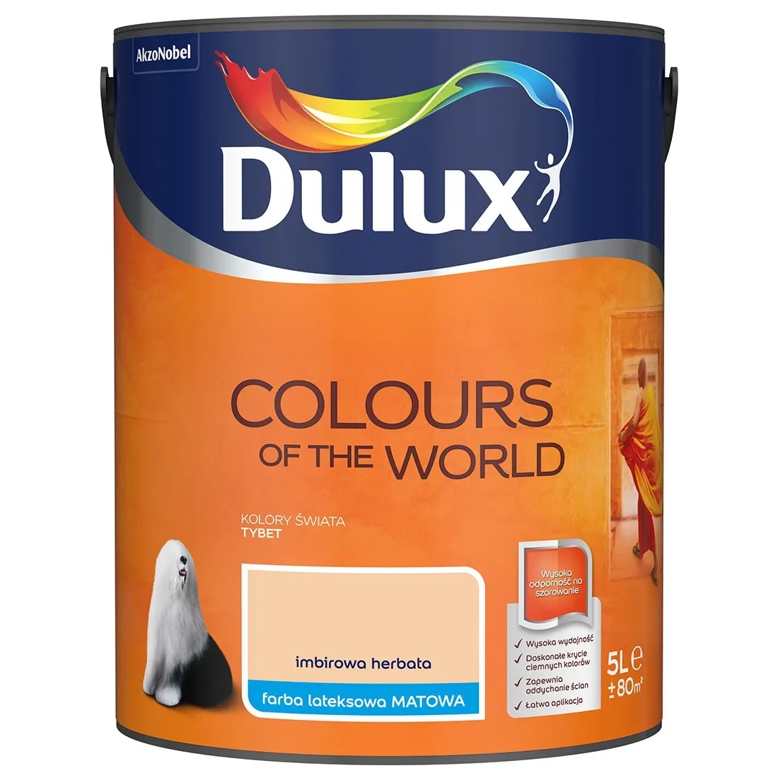 Farba Dulux Kolory Świata imbirowa herbata 5 l