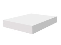 Półka samowisząca biała 24 cm x 24 cm