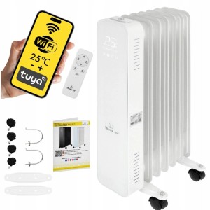 Mission Air Grzejnik olejowy Oslo biały WiFi 1500W