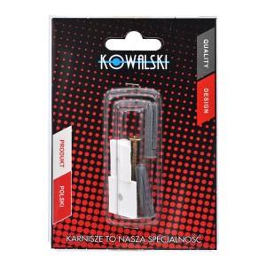 t.b.t. Zestaw montażowy do karniszy ze śrubami i kołkami w opakowaniu.