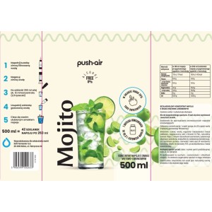 Dafi Koncentrat napoju do saturatora PushAir o smaku Mojito 500 ml