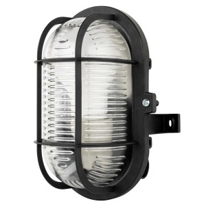 Düwi Oprawa owalna LED 1xE27 4,8W IP44 czarna