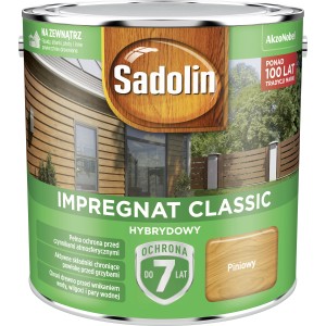 Puszka impregnatu do drewna Sadolin, Impregnat Classic, odcień sosna.