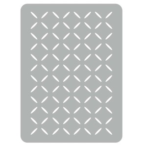 Szary szablon ścienny t.b.t. z powtarzającym się wzorem rombów do dekoracji ścian.