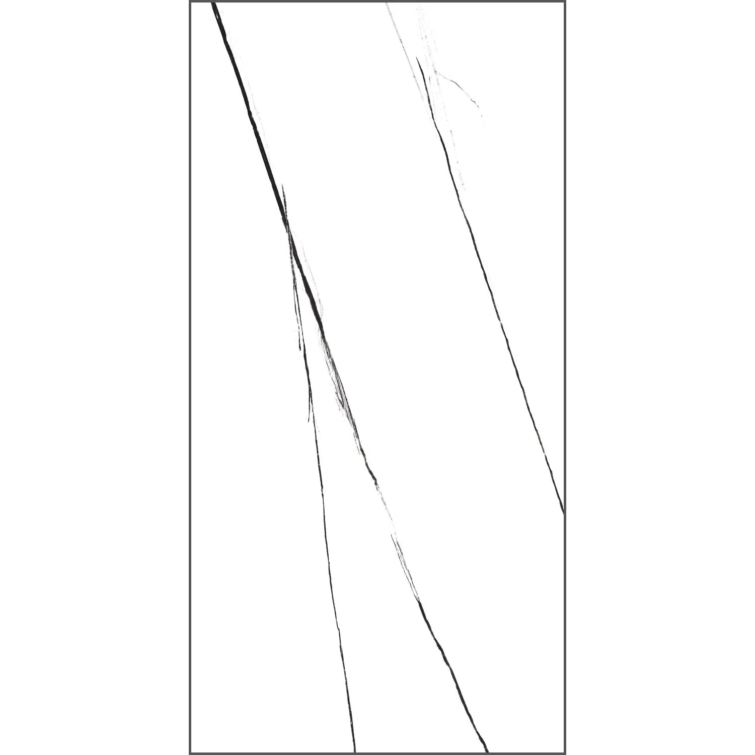 Gres szkliwiony polerowany Atlas White HG 120 60 × 120 cm