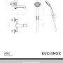 Kuchinox Bateria wannowa ścienna z zestawu natryskowego Atez chrom_2