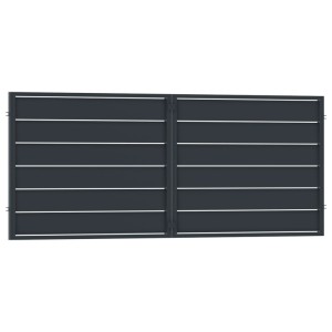 Brama Novara antracyt 2 skrzydłowa 398,5x147