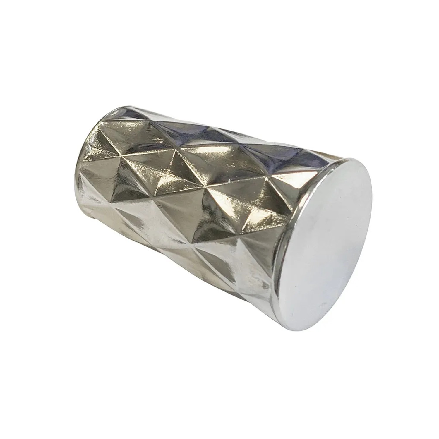 Zakończenie karnisza crush fi19 mm efekt stali 2 szt.