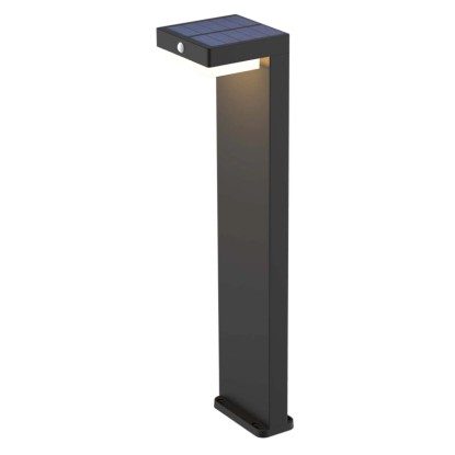 GoldLux Słupek solarny LED MALI PIR 4000K 4,5W 400lm IP44 czarny