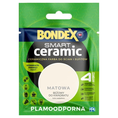 Tester farby Bondex Smart Ceramic beżowy do kwadratu 40 ml