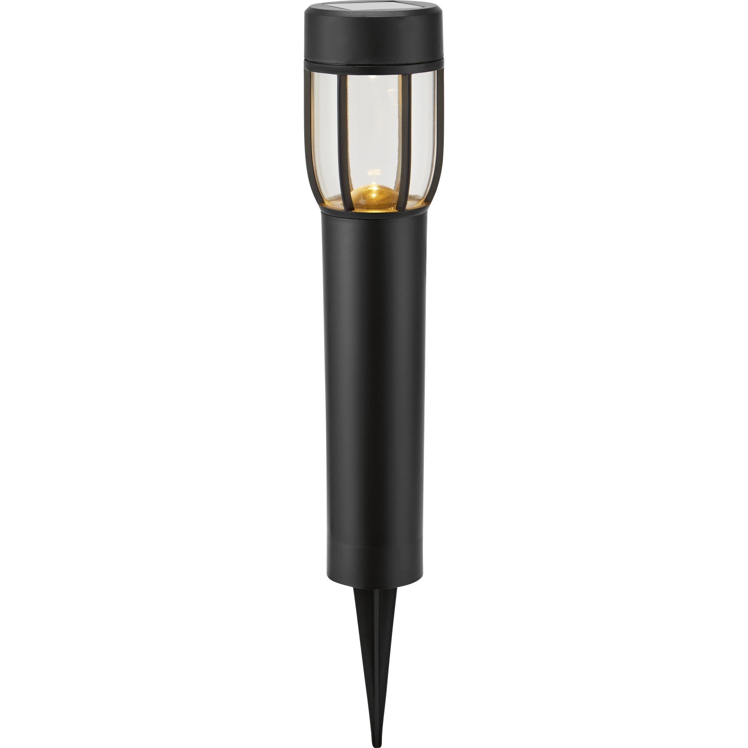 Lampa solarna słupek wys. 40 cm/śr. 7 cm czarny