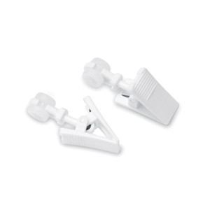 Gardinia Rolki z klipsem, 20 sztuk, białe, do szyn sufitowych.