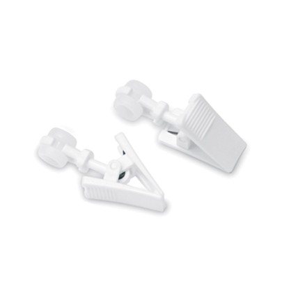 Gardinia Klamerka z rolką do szyny sufitowej biała 20 sztuk