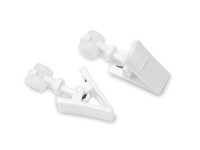 Gardinia Klamerka z rolką do szyny sufitowej biała 20 sztuk Gardinia Klamerka z rolką do szyny sufitowej biała 20 sztuk