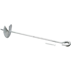SwingKing kotwa gruntowa 2 szt. zestaw ze śrubą, 50 cm, ocynkowana ogniowo, do sprzętu do zabawy w ogrodzie.