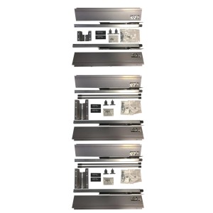 t.b.t. do zabudowy kuchennej, składający się z frontów szuflad, szyn i akcesoriów montażowych.