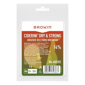 Suszone drożdże do mocnego cydru, 5g, na 15-20L.