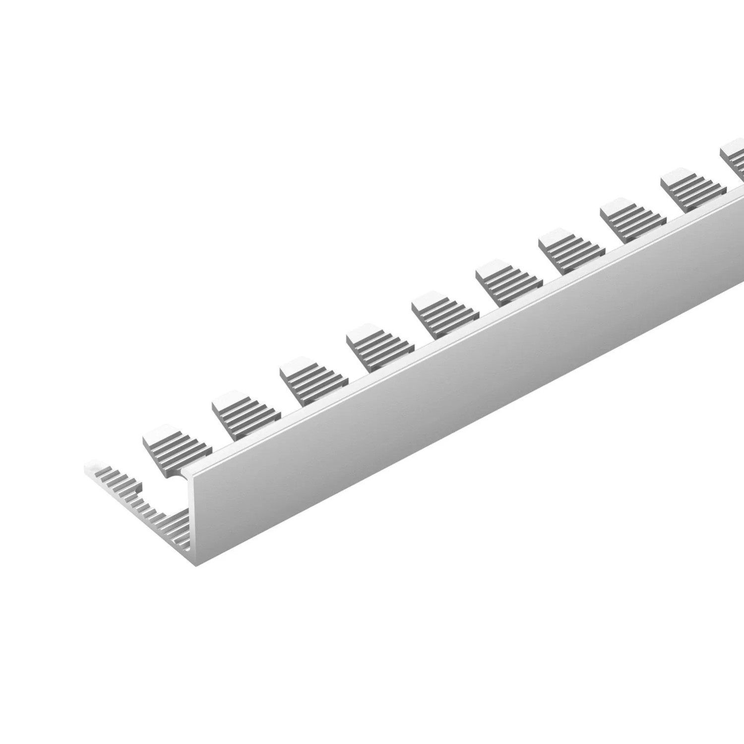 Cezar Profil aluminiowy do glazury natural 10x1x2500 mm