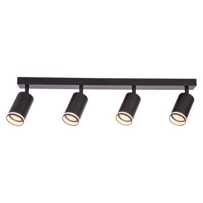 MiLAGRO Listwa Spot Pipe Ring 4xGU10 10W czarna