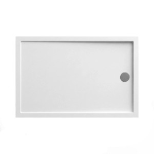 Brodzik prostokątny Schedpol Larix 90x120x4,5 cm biały gładki