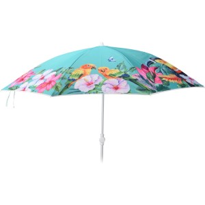 t.b.t. parasol na wysięgniku ze wzorem ptaków i kwiatów.