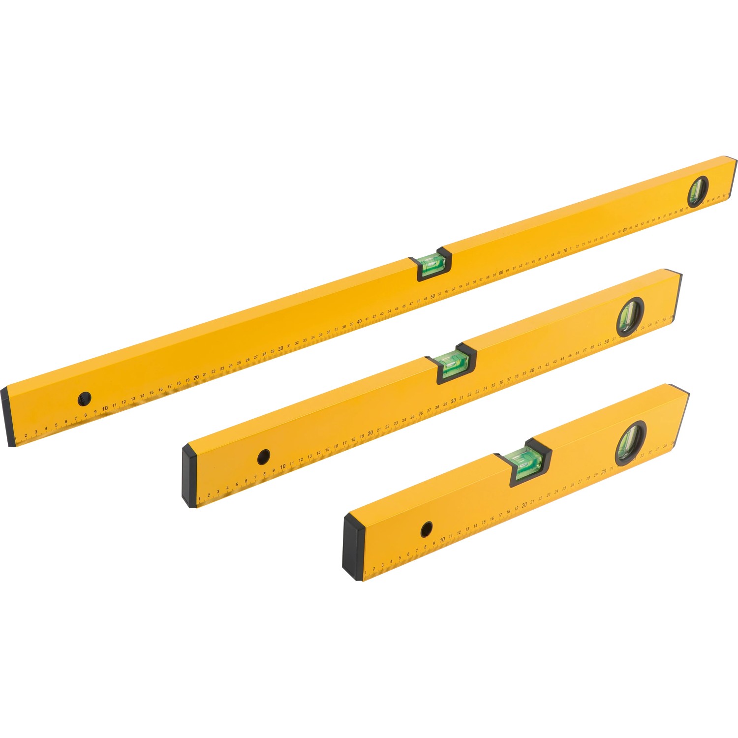 LUX-TOOLS Zestaw poziomic 40/60/100 cm - 3 cz.