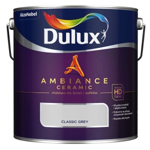 Dulux Ambiance Ceramic farba do ścian, Classic Grey, puszka farby.