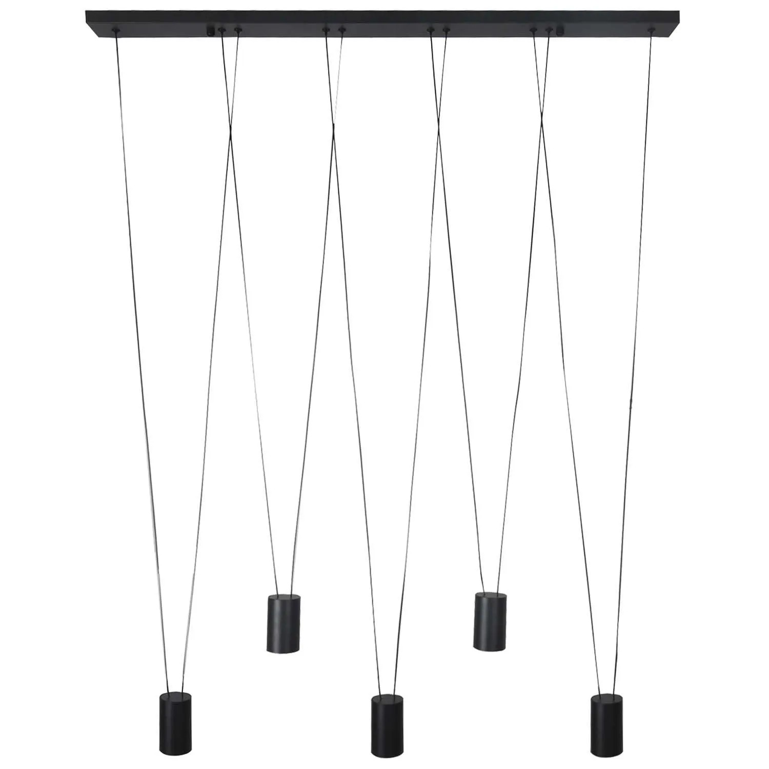 Light Prestige Lampa wisząca TOLEDO 5xGU10 max. 8W LED czarna