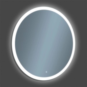 Okrągłe lustro t.b.t. z oświetleniem LED do łazienki.