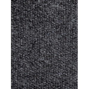 Zbliżenie szarej wykładziny dywanowej t.b.t. o strukturze pętelkowej.