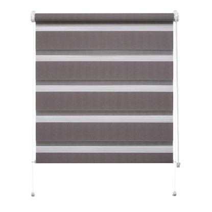 Mini roleta ZEBRA CLASSIC Dzień/Noc popielata 97 cm x 150 cm