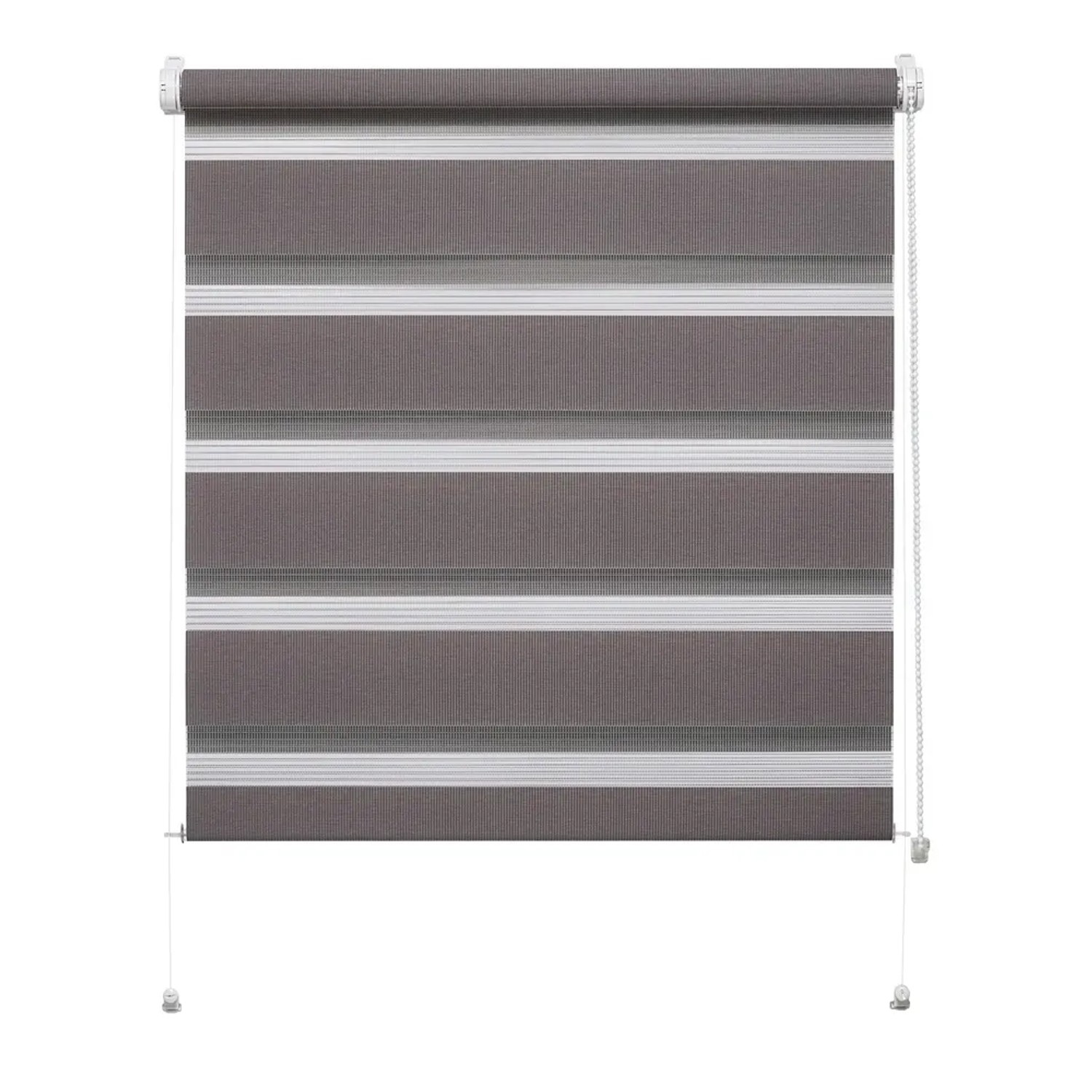 Mini roleta ZEBRA CLASSIC Dzień/Noc popielata 61,5 cm x 150 cm