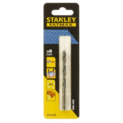 Stanley FatMax Wiertło do metalu HSS-CNC 6 mm
