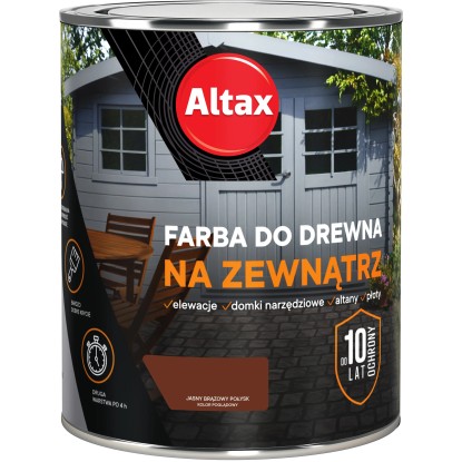 Altax Farba do drewna zewnętrzna jasny brązowy 750 ml
