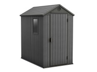 Domek ogrodowy antracytowy Darwin 4 x 6 - 126 x 185 cm, wys. 205 cm