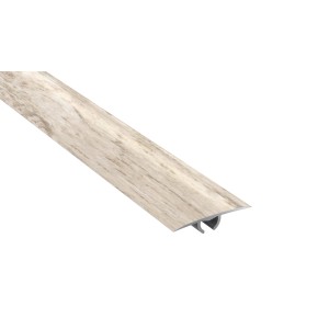 Jasna listwa przejściowa t.b.t. z efektem drewna do podłóg.